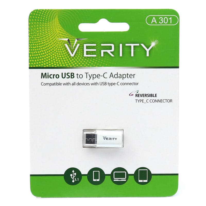 تبدیل Verity A301 OTG MicroUSB To Type-C — تصویر ۳