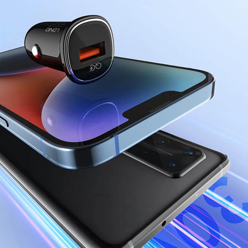 شارژر فندکی 30 وات الدینیو مدل C105 به همراه کابل USB-C — تصویر ۷