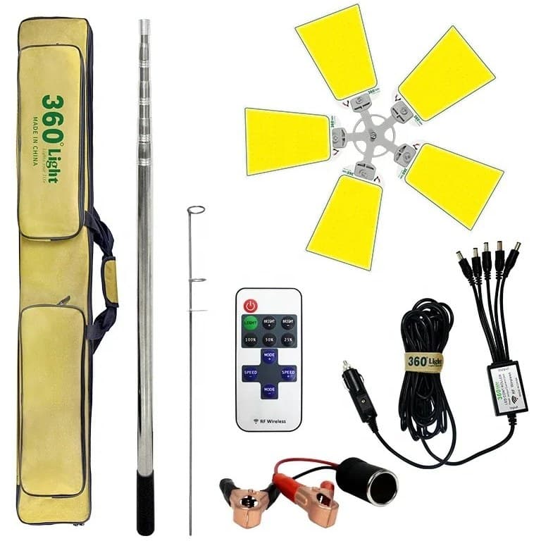 چراغ کمپینگ 5 پر 360 لایت مدل FR-05 COB RF — تصویر ۸