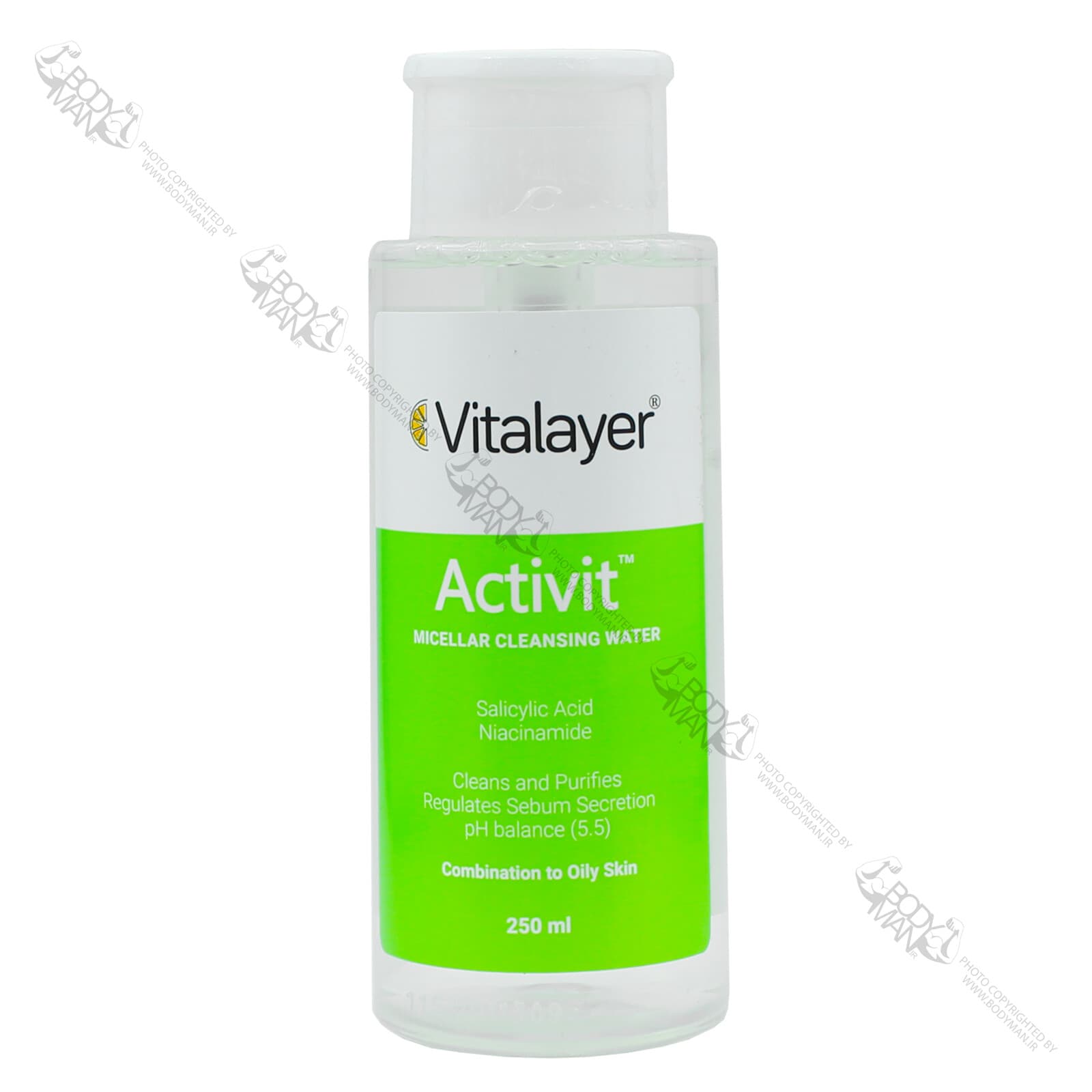 محلول پاک کننده آرایش اکتی ویت ویتالیر | Vitalayer Activit MICELLAR CLEANSING WATER