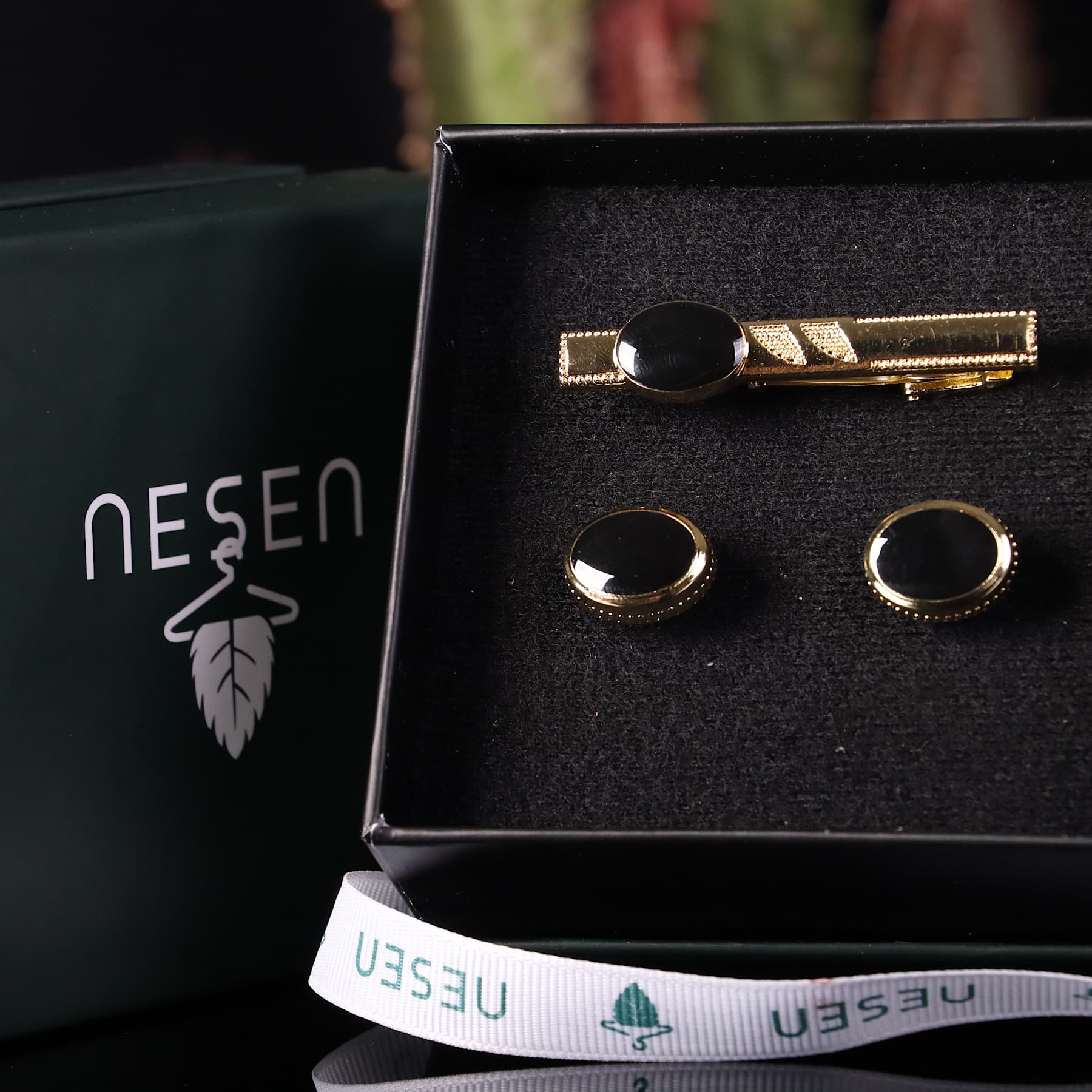 ست دکمه سردست و گیره کراوات NESEN کد S30 — تصویر ۲