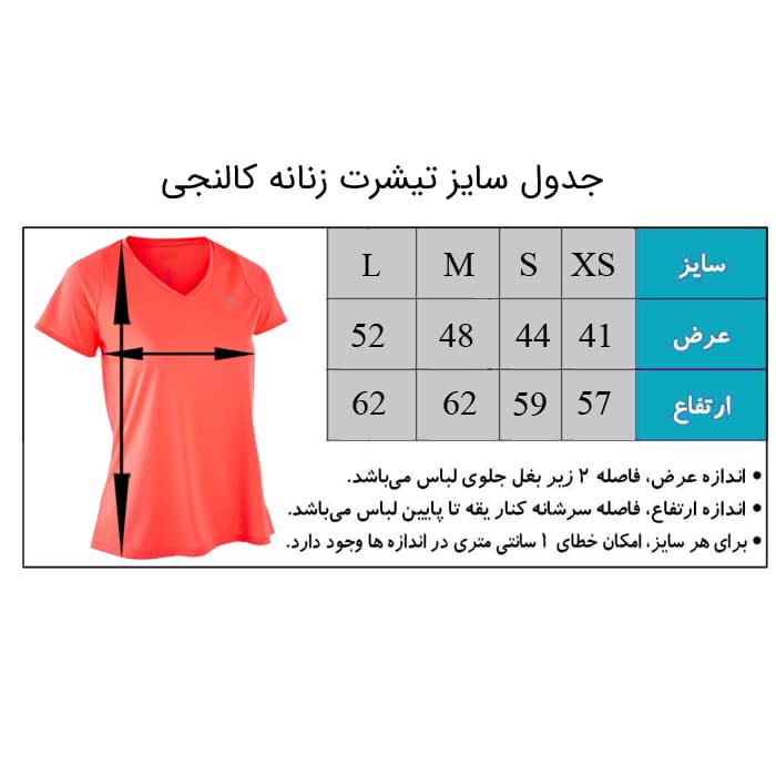 تیشرت ورزشی زنانه تنفسی KALENJI ORANGE (اقساط) — تصویر ۳