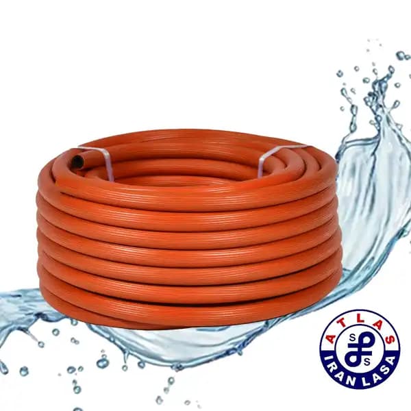 شیلنگ 1/2 پی وی سی رویه رنگی داخل مشکی اطلس — تصویر ۳