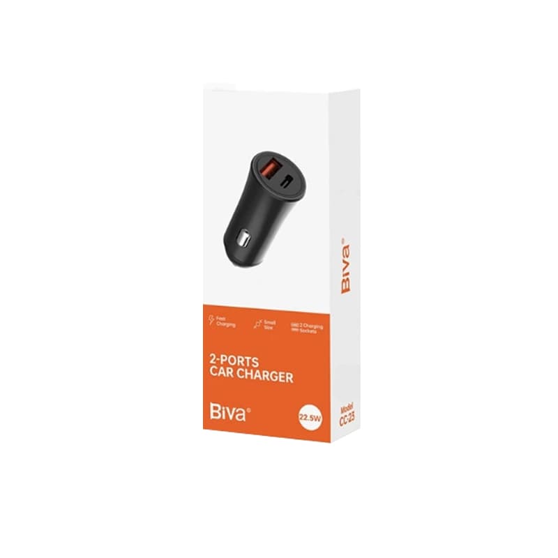 شارژر فندکی بیوا مدل BIVA CC-23 گارانتی 6 ماهه — تصویر ۲