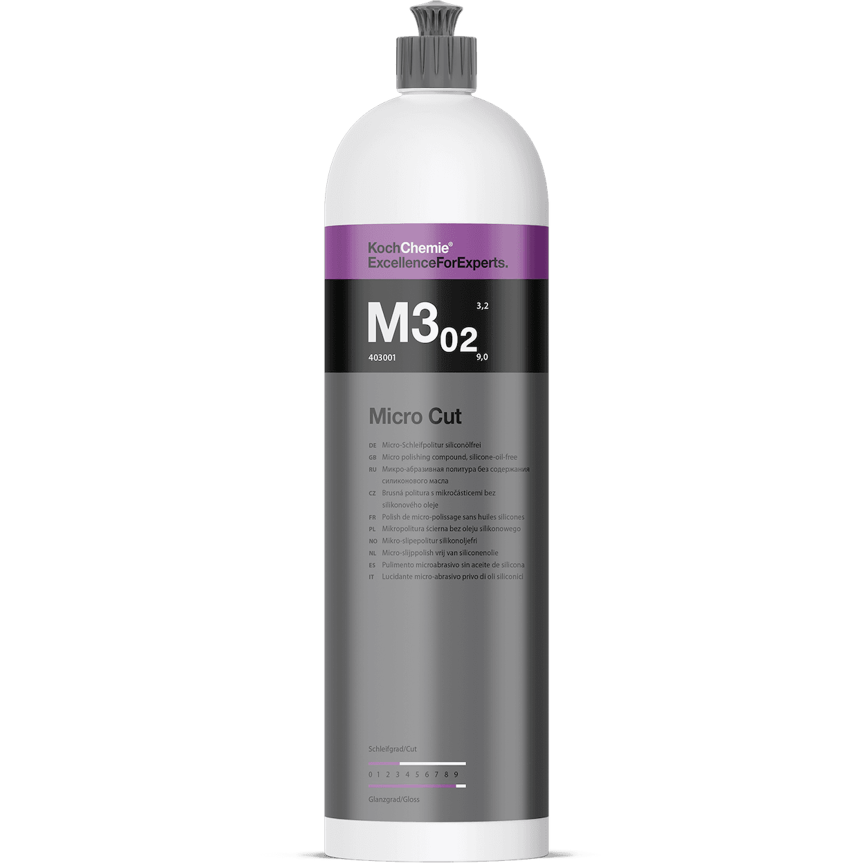پولیش نرم یک لیتری بدنه خودرو کوکمی مدل Koch Chemie M3 Micro Cut