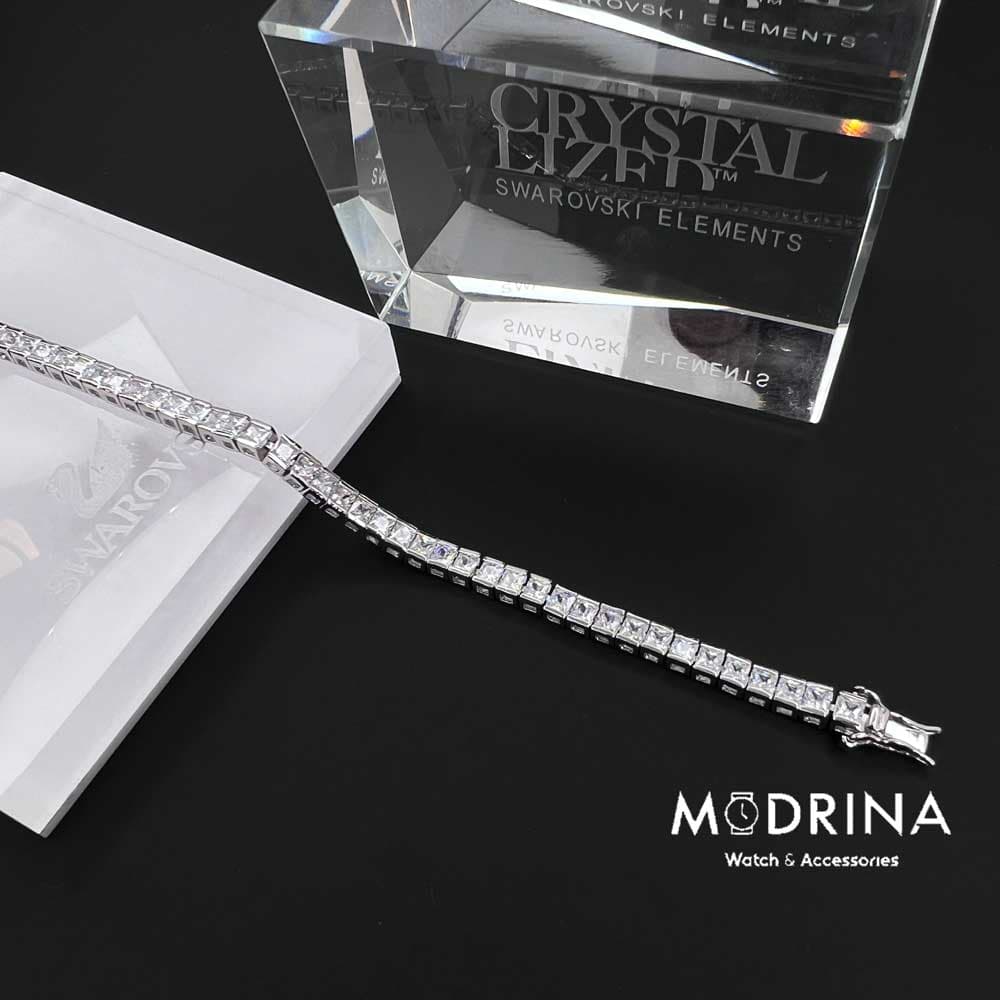 دستبند تنیسی باگت کریستال سواروسکی Swarovski