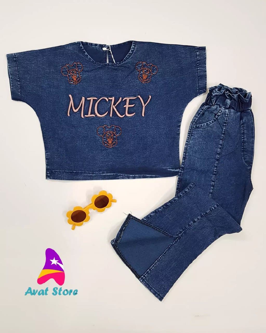 کراپ شلوار لی MICKEY — تصویر ۳
