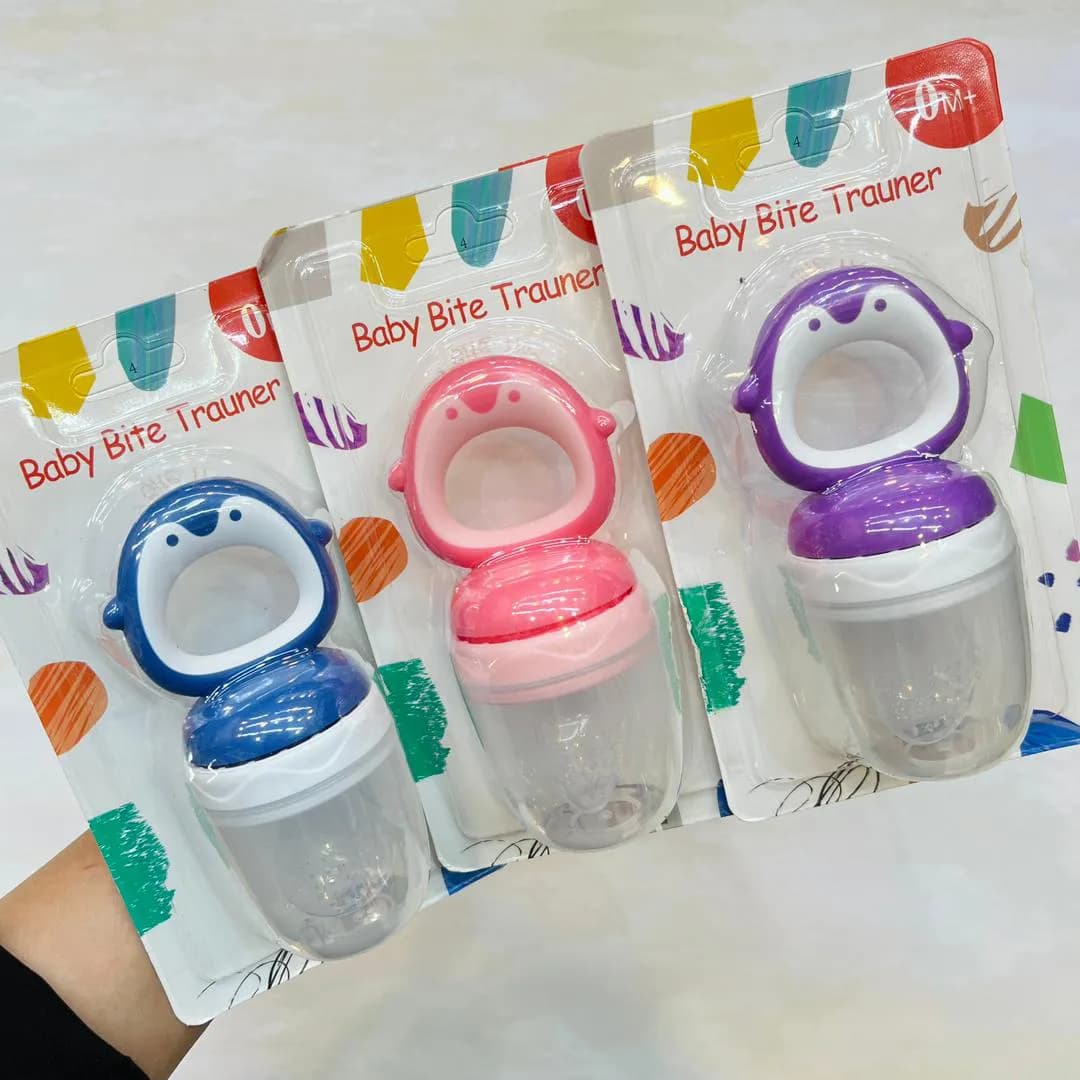 پستانک میوه خوری و عصاره خوری کودک طرح پنگوئن Baby Bite Trauner