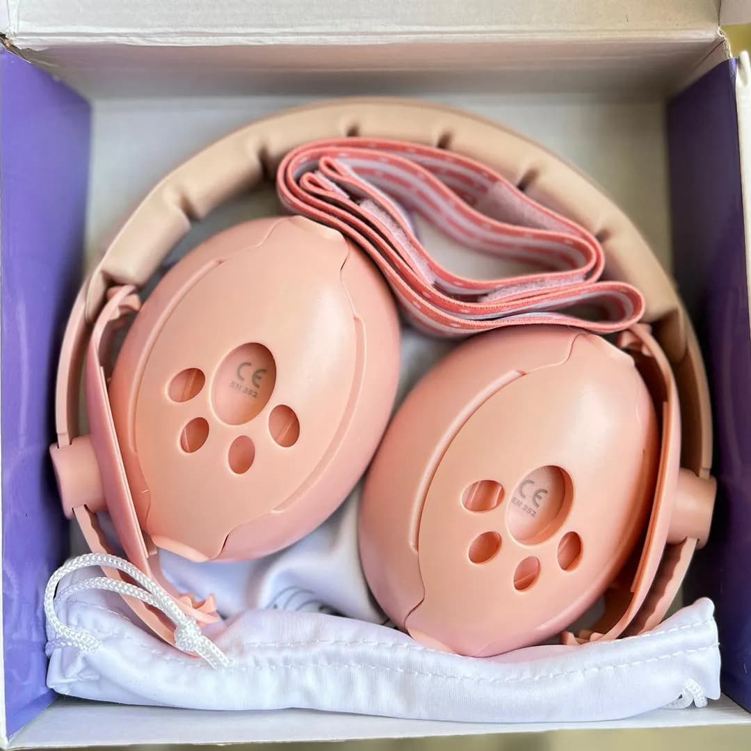 گوش گیر و نویز گیر ۲ کاره نوزاد 2in1 Baby Earmuffs محافظ گوش — تصویر ۳