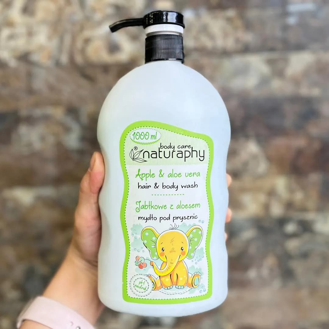 شامپو سر و بدن کودک ناتروفی لهستان Naturaphy در چهار رایحه ۱ لیتری — تصویر ۲