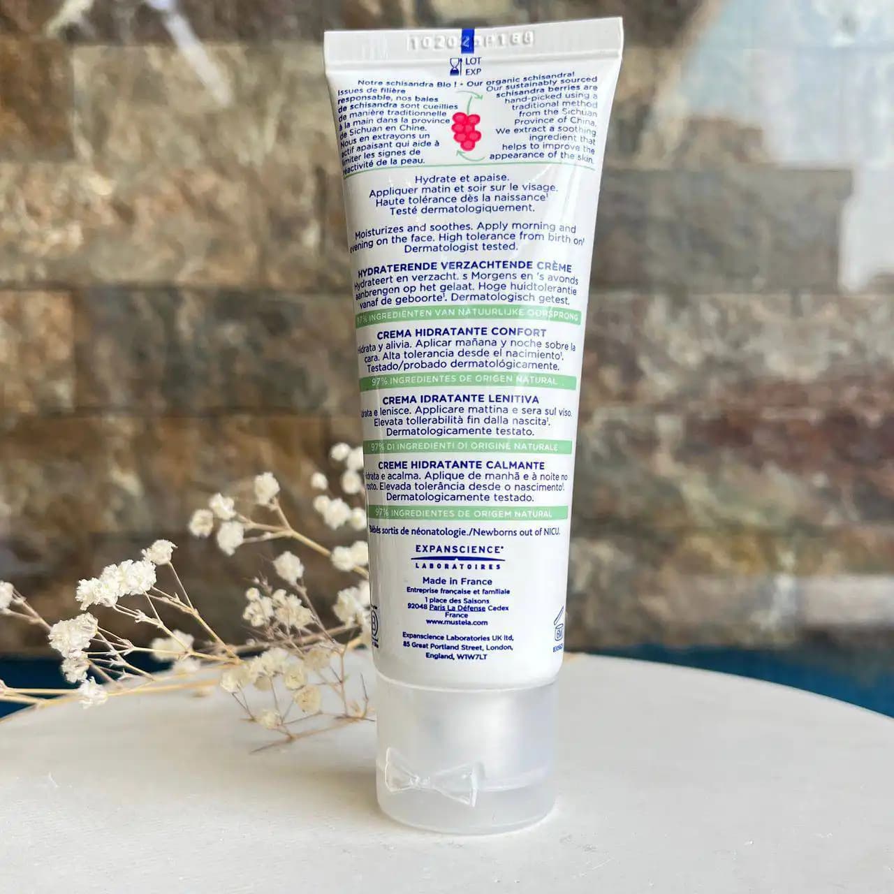 کرم صورت تسکیندهنده سوتینگ موستلا Mustela ماستلا پوست حساس — تصویر ۴