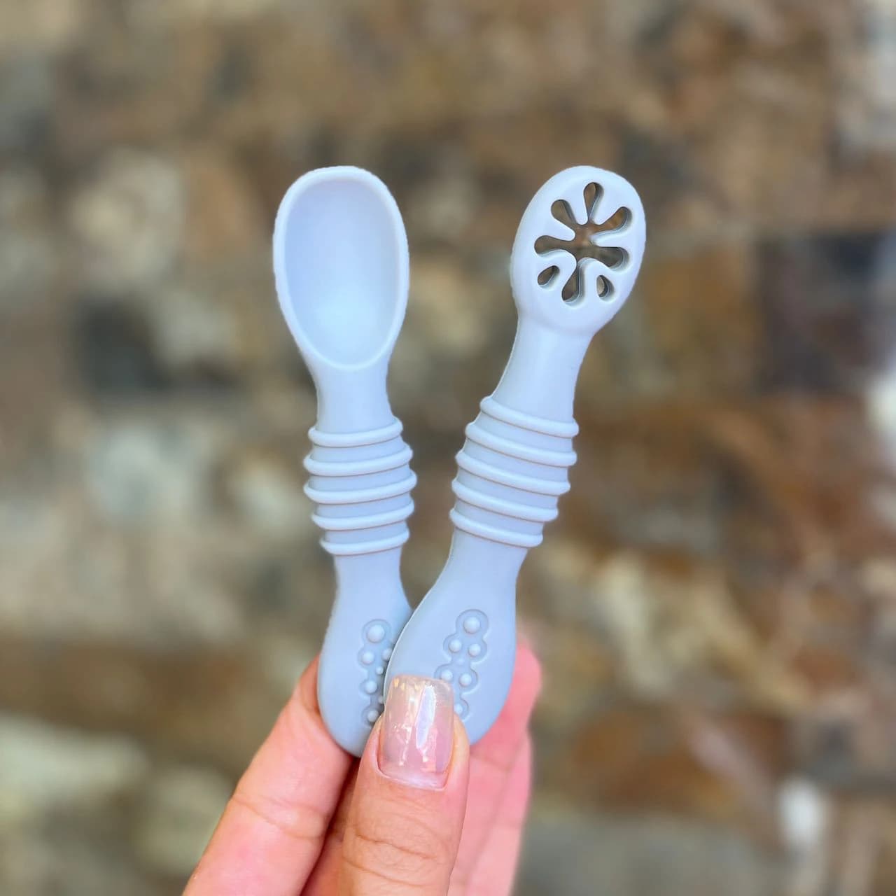قاشق پری اسپون سیلیکونی دو عددی کودک Pre Spoon — تصویر ۴