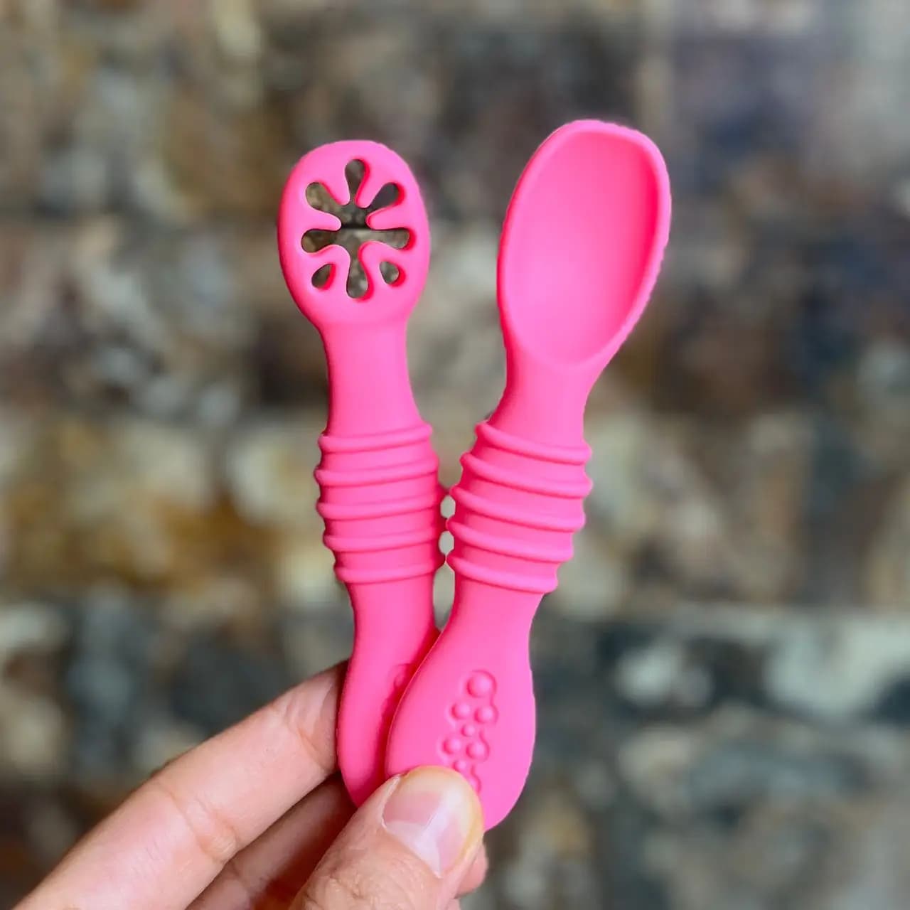 قاشق پری اسپون سیلیکونی دو عددی کودک Pre Spoon — تصویر ۶