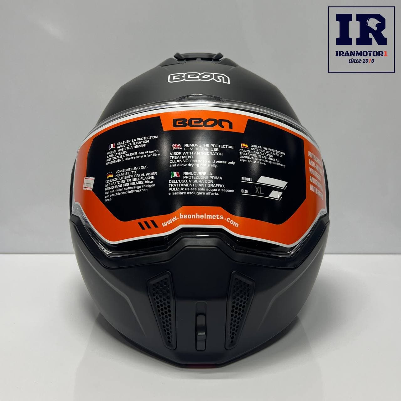 کلاه کاسکت فول متحرک بیون beon B709 – مشکی مات — تصویر ۸