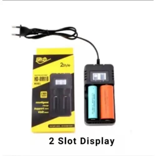 شارژر لیتیوم 2 تایی با نمایشگر مدل HD-8991B — تصویر ۲