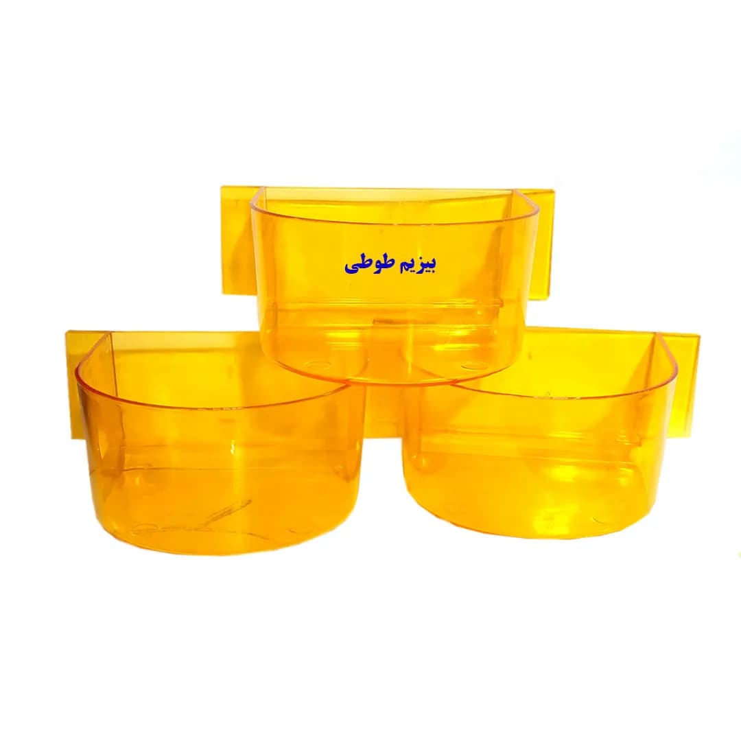 ظرف 1033 کریستالی غذا و آب پرندگان و طوطی سانان — تصویر ۲