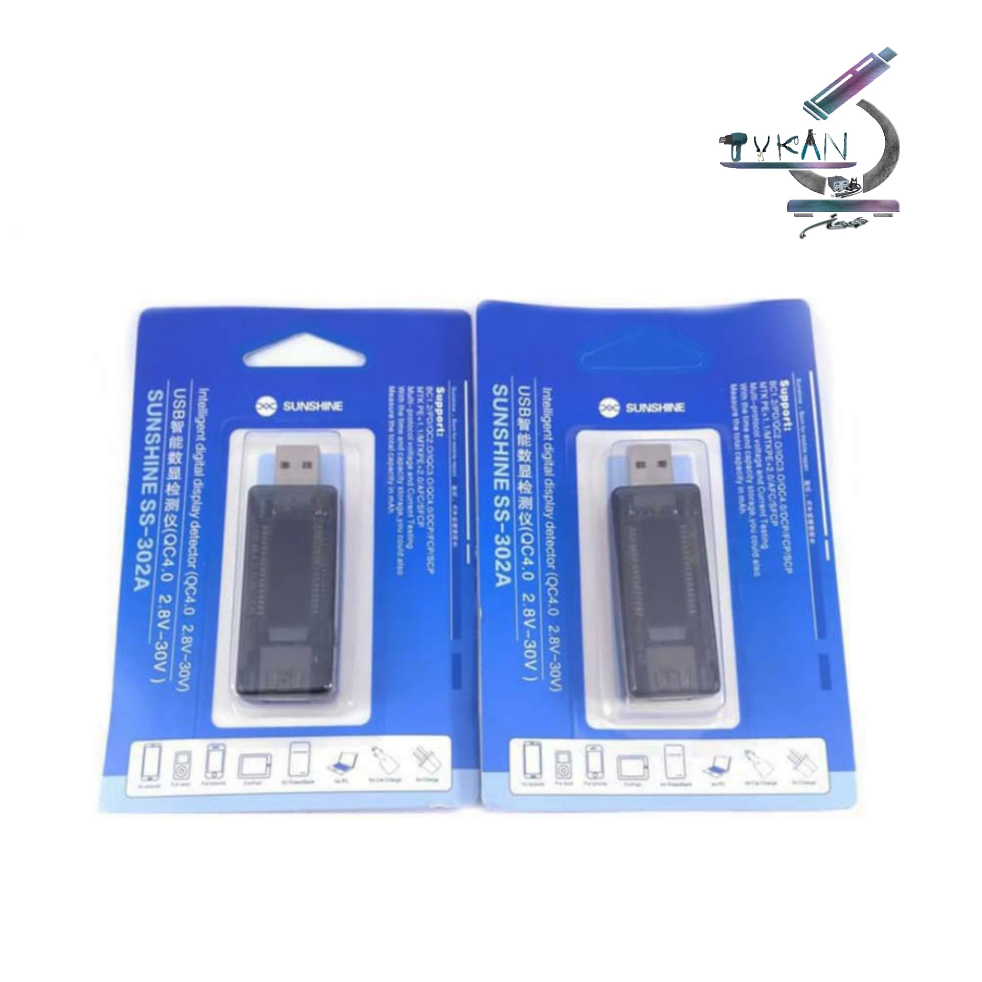 تستر خروجی ولتاژ و آمپر شارژر سانشاین Sunshine SS-302A — تصویر ۲