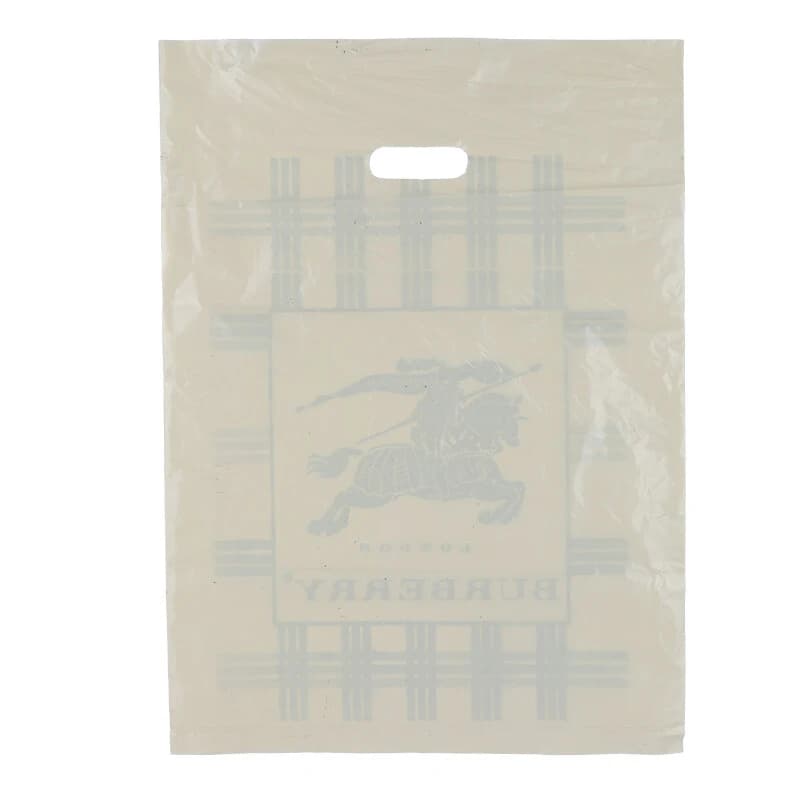 نایلون دسته دار طرح Burberry سایز 55*40 سانتی متر بسته 1 کیلویی — تصویر ۲