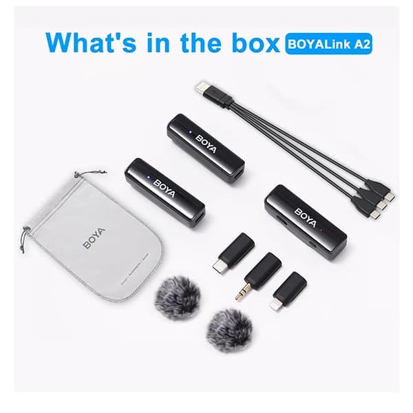 میکروفن یقه ای بویا مدل BOYALINK A2 — تصویر ۵
