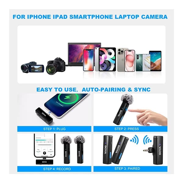 میکروفن یقه ای بویا مدل BOYALINK A2 — تصویر ۶