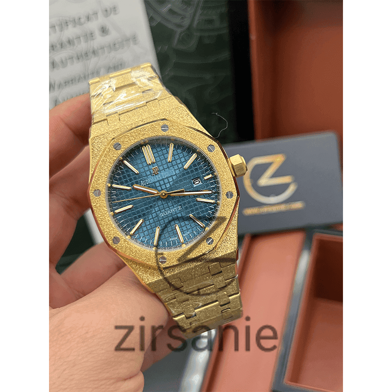 ساعت مچی اودمار پیگه شاین (تک و ست) Audemars Piguet Shine Golden Blue — تصویر ۸