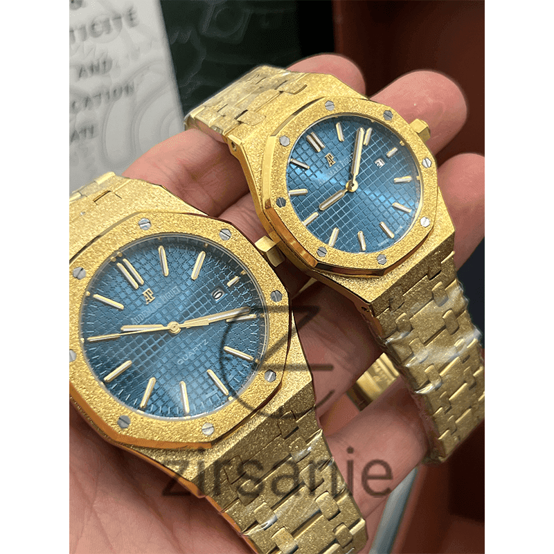 ساعت مچی اودمار پیگه شاین (تک و ست) Audemars Piguet Shine Golden Blue — تصویر ۵
