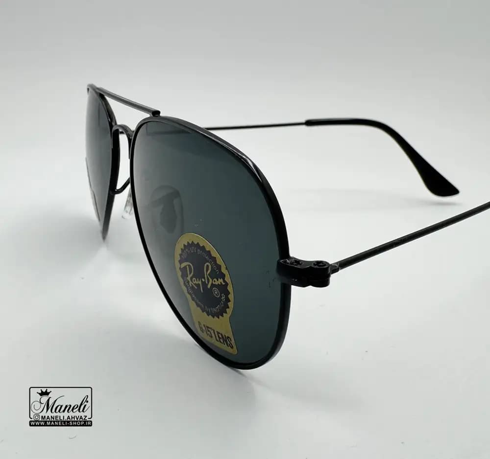 عینک آفتابی uv400 مردانه مشکی ری بن — تصویر ۴