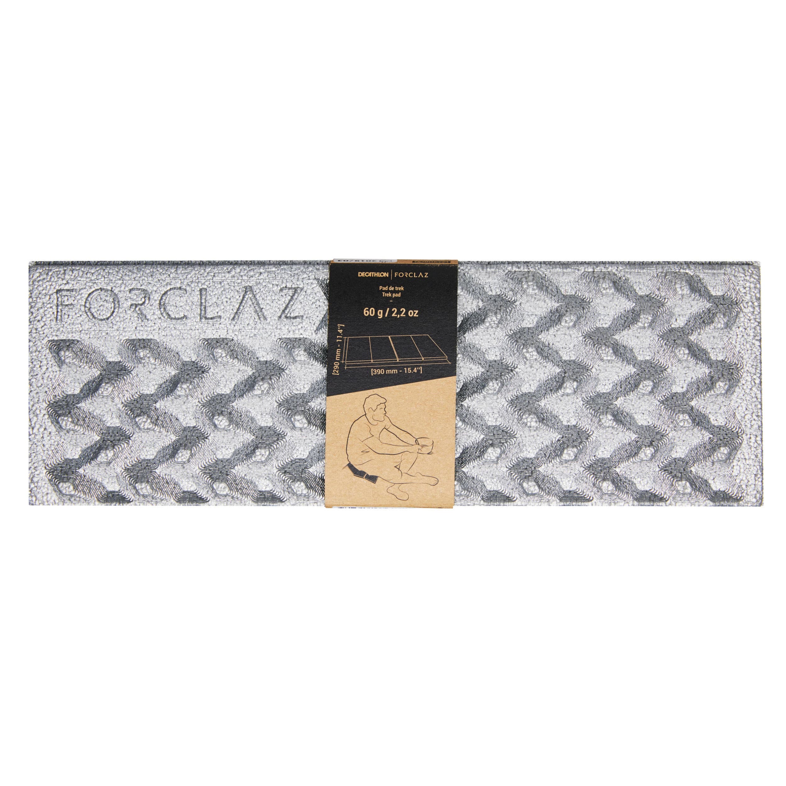 زیر نشیمنی فورکلاز – زیرانداز آکاردئونی Forclaz Foam Cushion – Gray / Orange – MT500