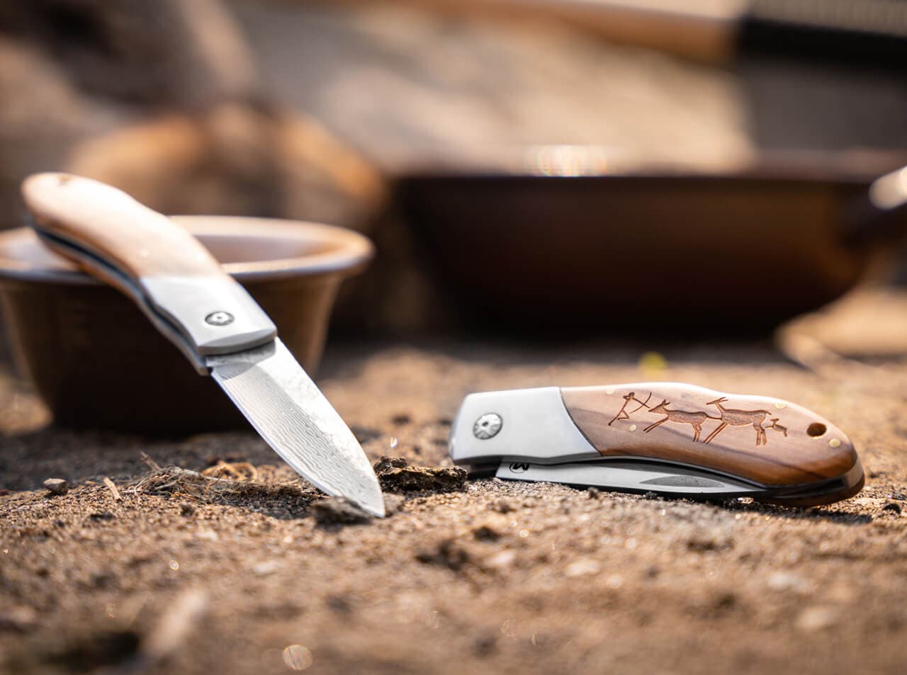 چاقو بوکر مگنوم داماس مرد غارنشین Böker Magnum Damascus Caveman — تصویر ۵
