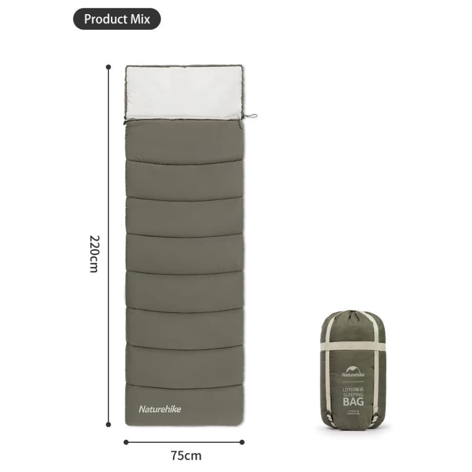 کیسه خواب نیچرهایک Naturehike LD150 Envelope Camping Sleeping Bag – CNK2300SD016 — تصویر ۷