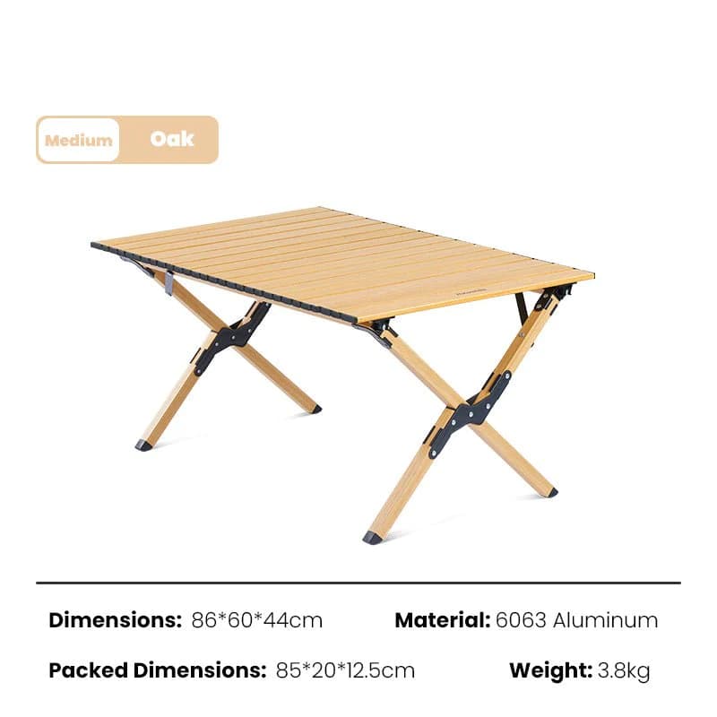 میز کمپینگ نیچرهایک Naturehike Aluminum Alloy Egg Roll Table – M – CNK2300JU010 — تصویر ۳