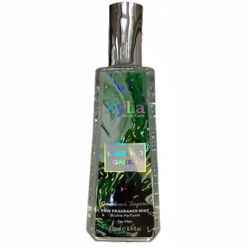 میست بدن و مو مردانه Xylia EMERALD GREEN با رایحه چوب صندل و نارنگی حجم 250 میل
