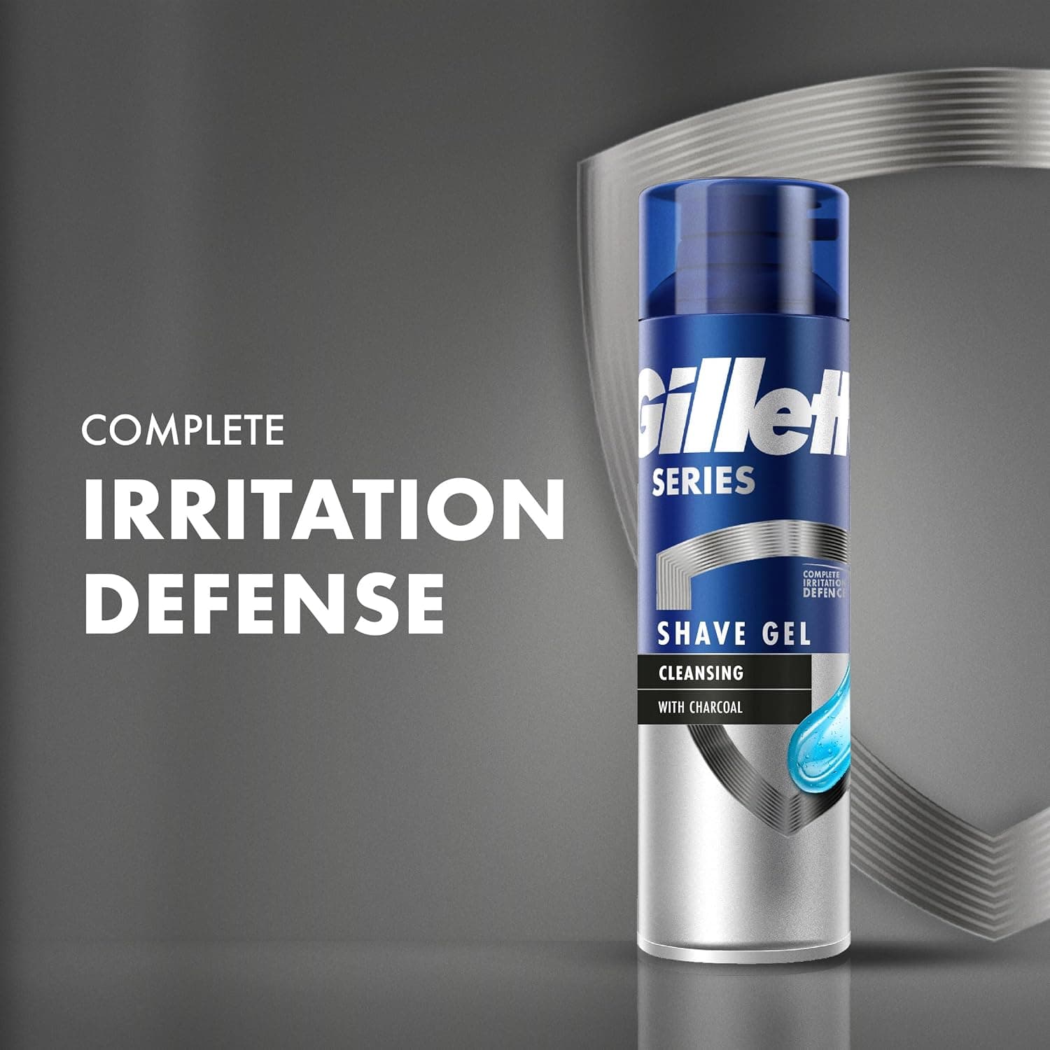 ژل اصلاح ژیلت Gillette Series Cleansing Shave Gel حاوی زغال فعال حجم ۲۰۰ میل — تصویر ۵
