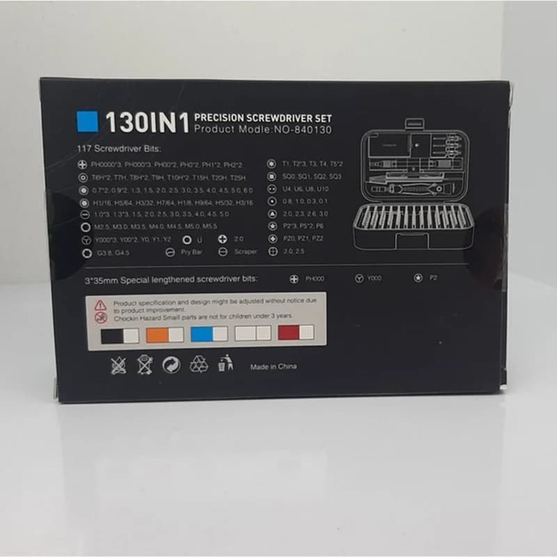 پیچ گوشتی ست 130تیکه EAG مدل NO-840130 – جعبه ابزار — تصویر ۵