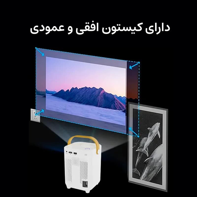 ویدیو پروژکتور اندروید برند کالوس مدل 2023 CALUS Game1 Pro 4K — تصویر ۵