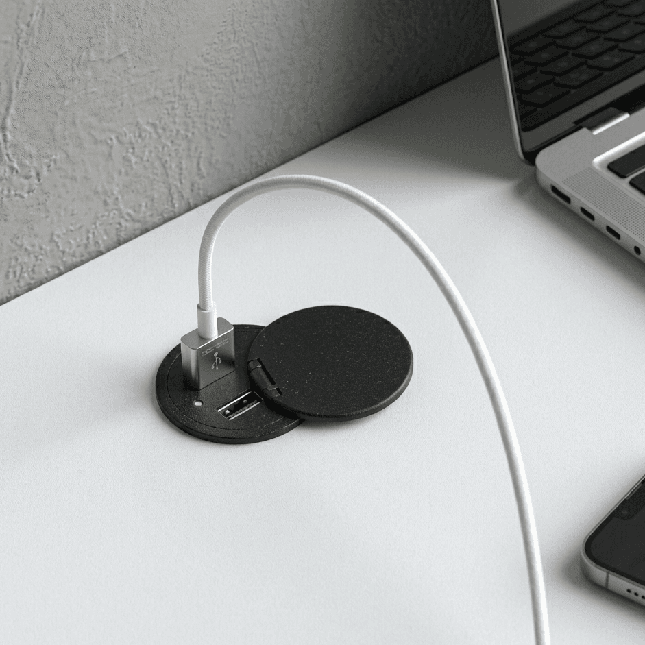 هاب شارژر رومیزی توکار فانتونی N386 مدل VoltBridge با دو پورت USB