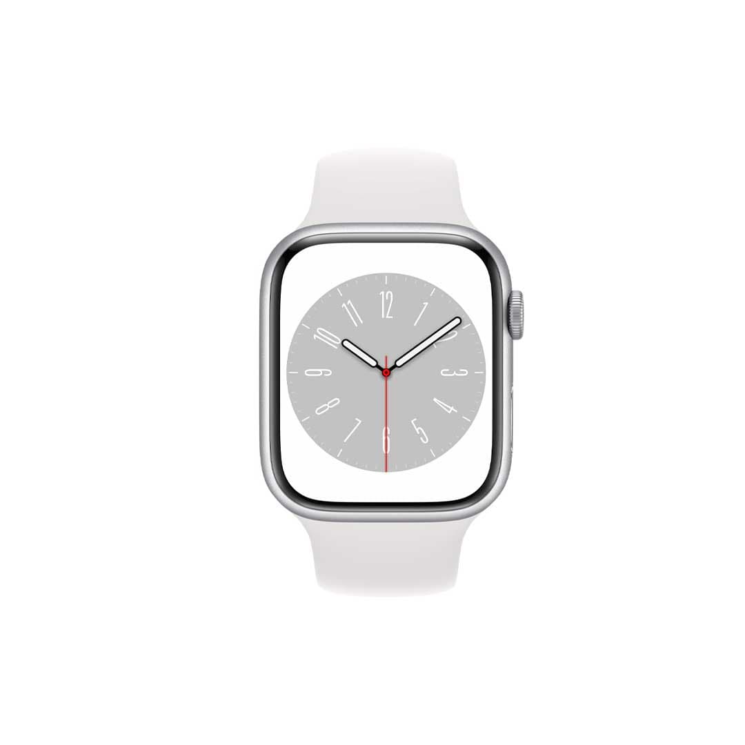 ساعت هوشمند اپل واچ سری 8 مدل Midnight Aluminum Case Midnight Sport Band-45MM – نقره ای – اصلی (گارانتی 6 ماهه شرکتی) — تصویر ۲