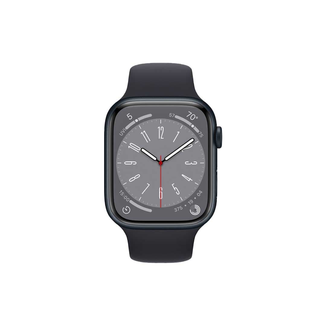 ساعت هوشمند اپل واچ سری 8 مدل Midnight Aluminum Case Midnight Sport Band-45MM – نقره ای – اصلی (گارانتی 6 ماهه شرکتی) — تصویر ۸