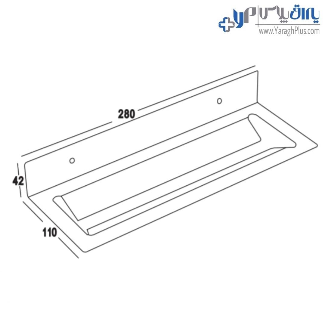 هولدر اسلیم دیواری جای بطری افقی فانتونی G078 – G080 — تصویر ۳