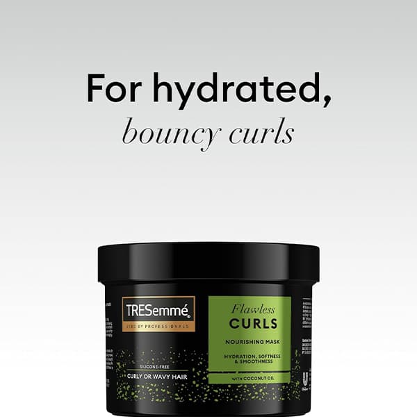 ماسک مو مغذی ترزمه مناسب موهای فر و مجعد TRESemme FLAWLESS CURLS حجم 440 میل — تصویر ۴