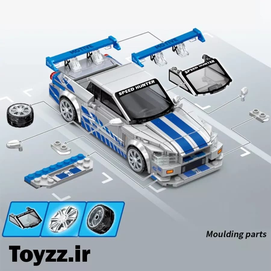 ساختنی لگو ماشین برند سمبو بلاک مدل SEMBO BLOCK FAMOUS CAR 714566 — تصویر ۳