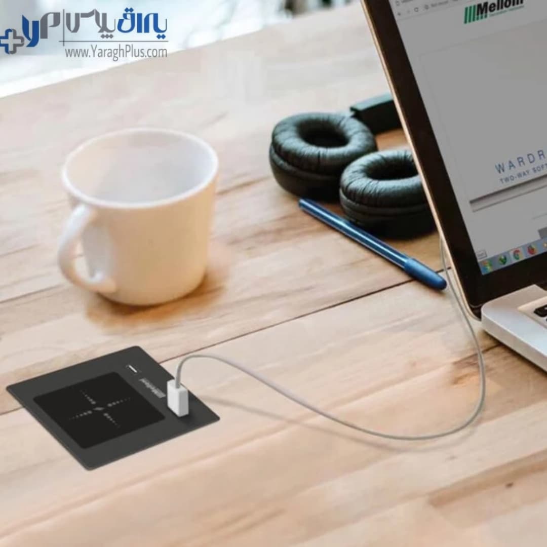 شارژر وایرلس توکار ملونی مدل 10060 مجهز به پورت USB و Type-C — تصویر ۲