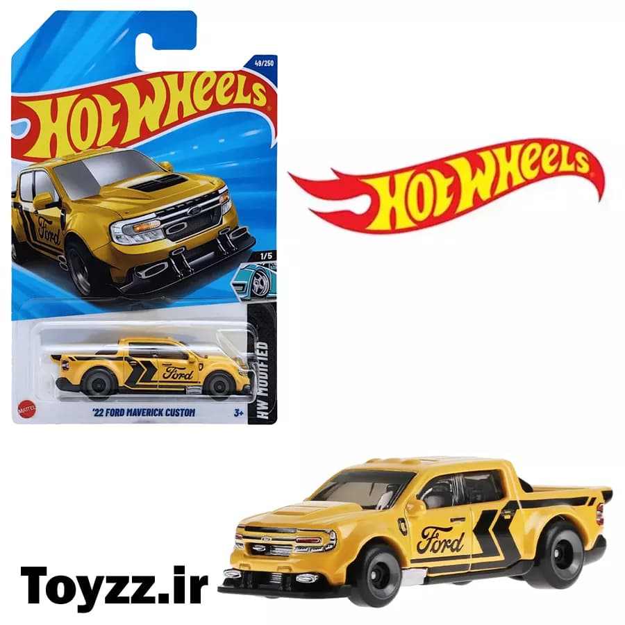ماکت ماشین هات ویلز مدل 22 FORD MAVERICK CUSTOM سری HW MODIFIED — تصویر ۲