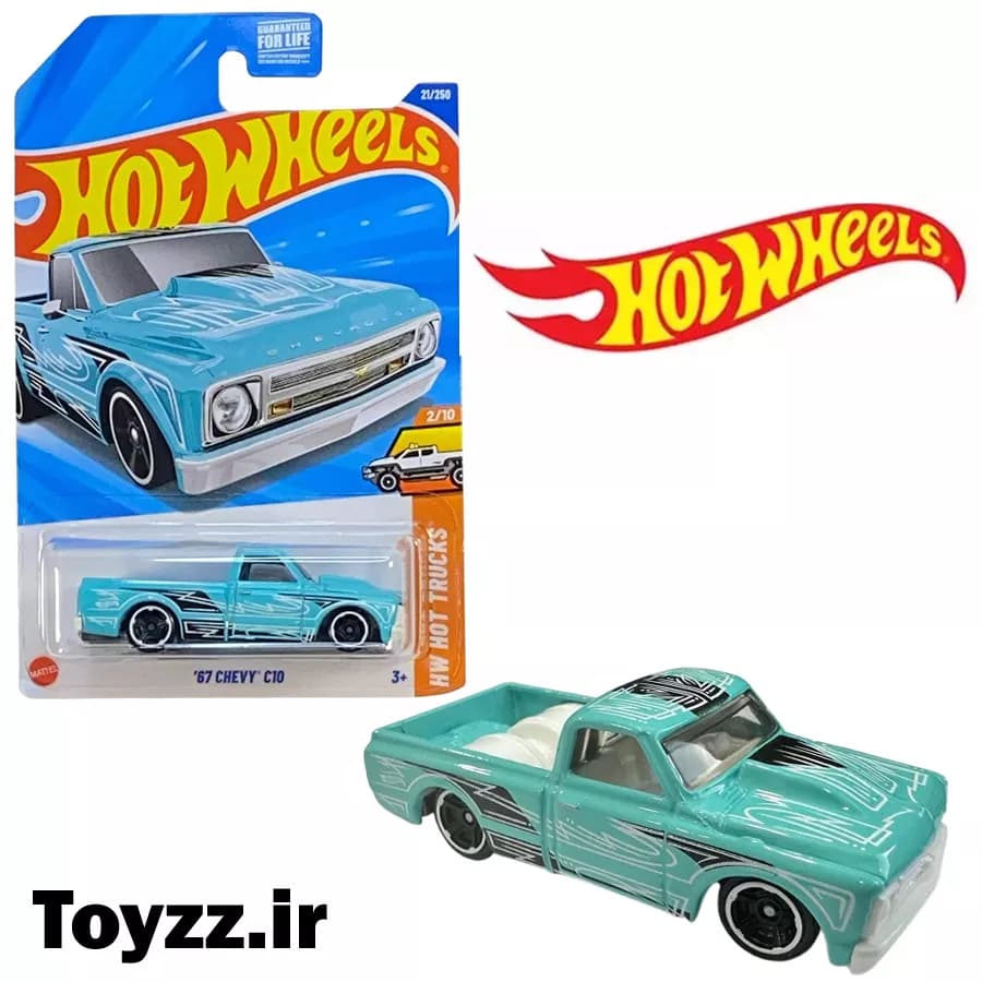 ماکت ماشین هات ویلز مدل 67 CHEVY C10 سری HW HOT TRUCKS — تصویر ۲