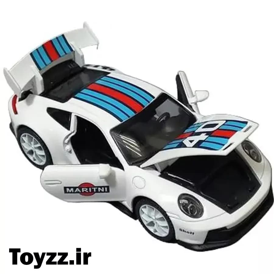 ماکت ماشین فلزی طرح پورشه 911 مدل porsche 911 GT3 RS martini racing livery — تصویر ۲