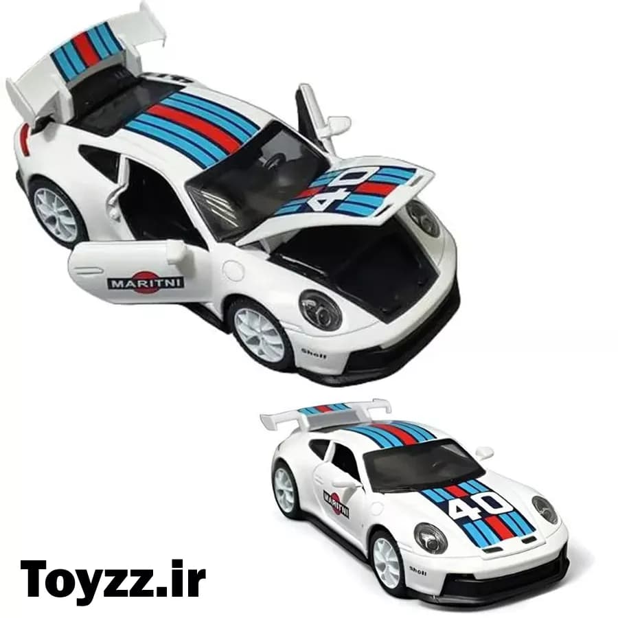 ماکت ماشین فلزی طرح پورشه 911 مدل porsche 911 GT3 RS martini racing livery — تصویر ۴
