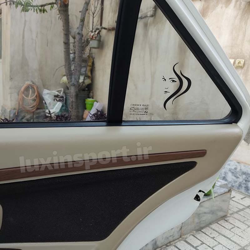 استیکر شیشه خودرو طرح دختر گیسو بلند — تصویر ۵
