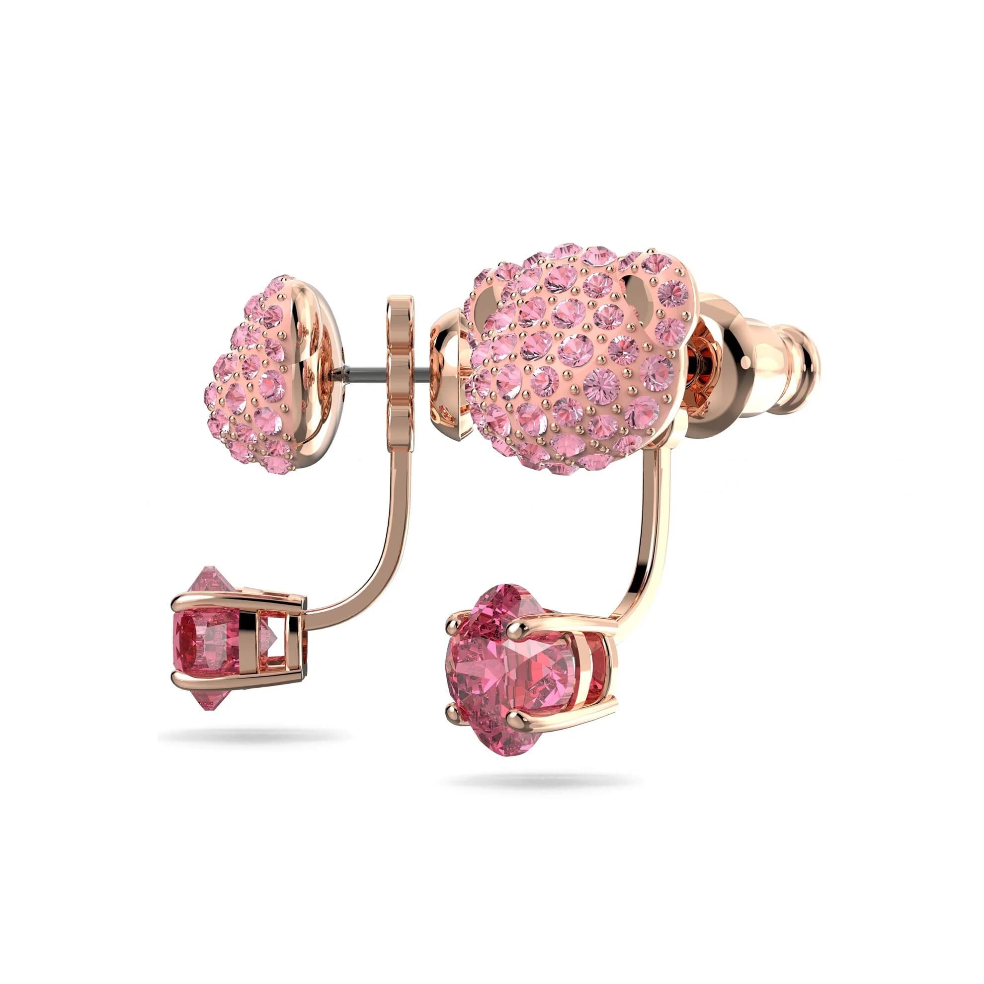 گوشواره صورتی سواروسکی اورجینال Swarovski Teddy küpe gömlekleri 5642982 — تصویر ۵