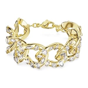 دستبند طلایی سواروسکی اورجینال Swarovski Dextera Bileklik 5666027