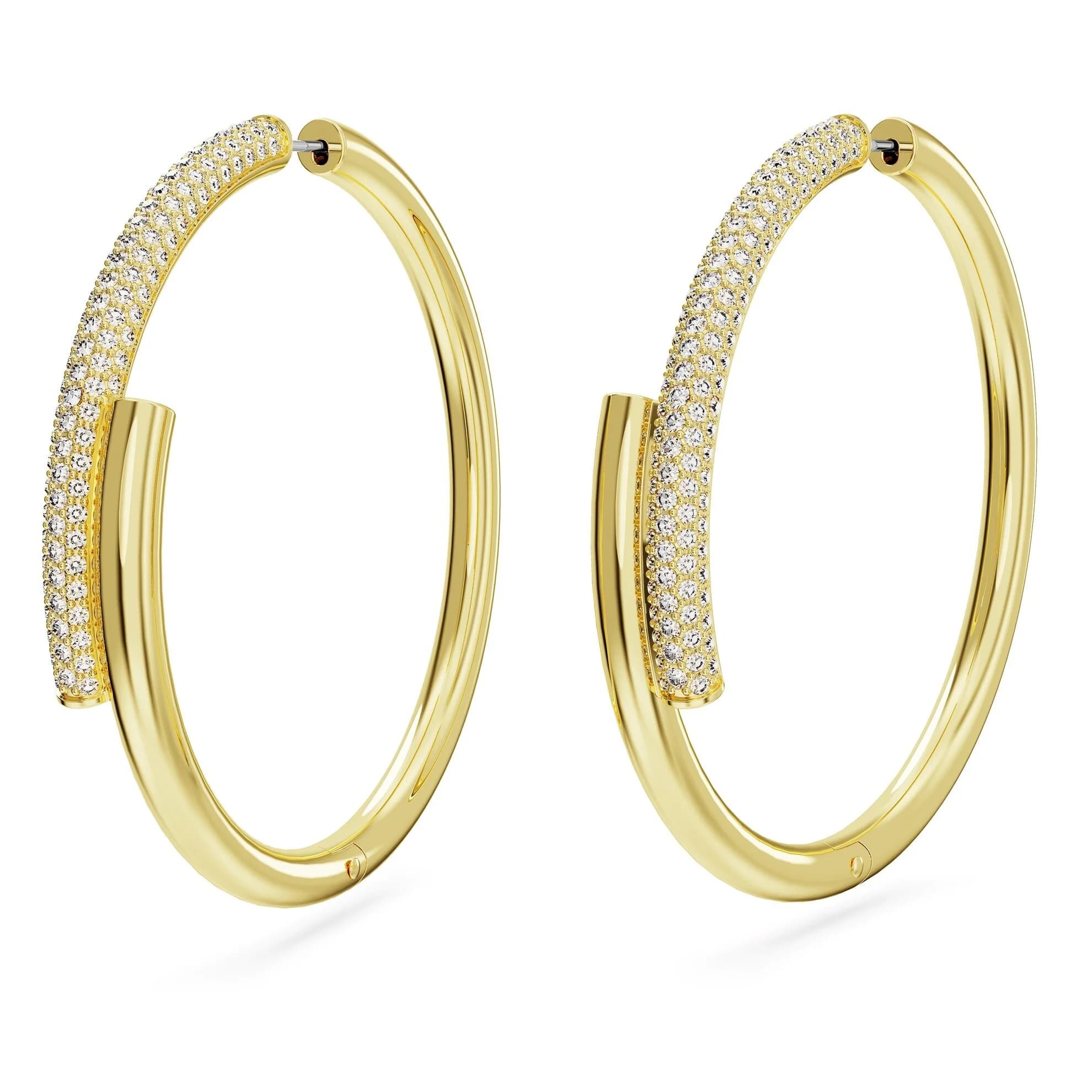 گوشواره طلایی سواروسکی اورجینال Swarovski Dextera halka küpeler 5671808 — تصویر ۳